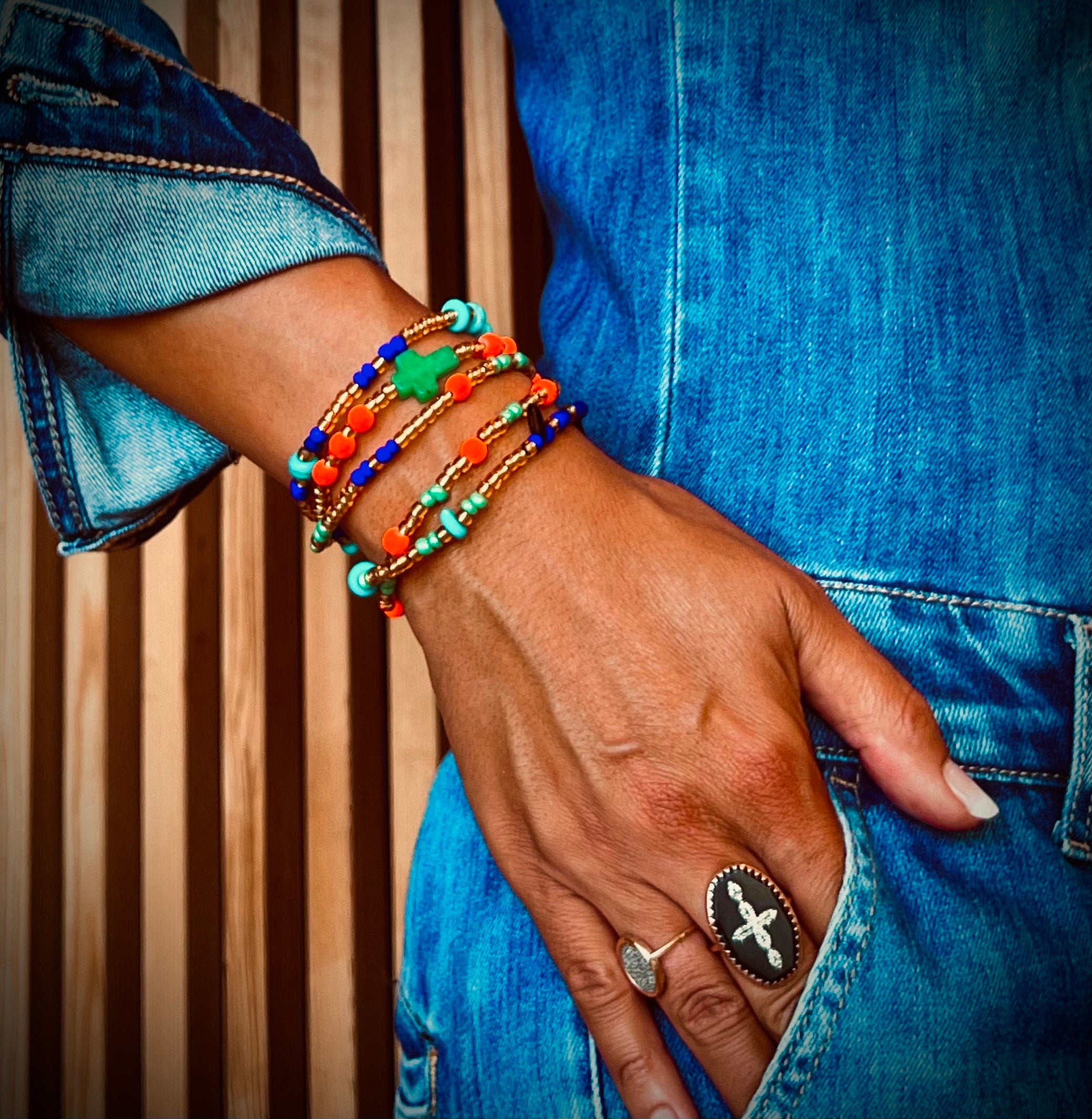 NINA  Sautoir /bracelet 5 tours